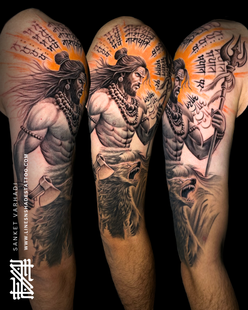 Shiva Half Sleeve Tattoo