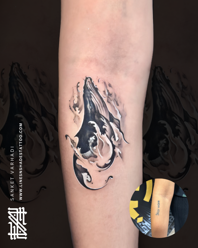 Coverup Whale Tattoo